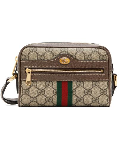 Gucci Ophidia GG Supreme Mini Bag - Brown