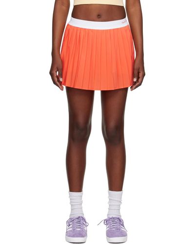 Sporty & Rich Sportyrich mini-jupe à logo - Orange
