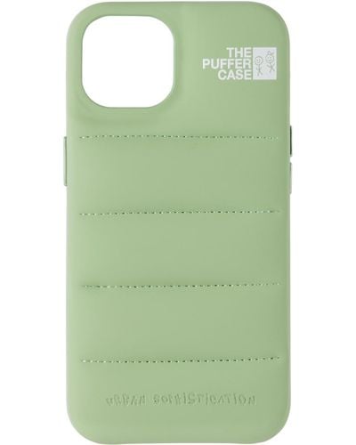 Urban Sophistication 'The Puffer' Iphone 14 Case - Green