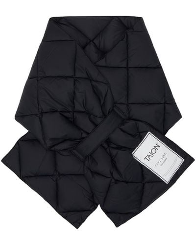 Taion Quilted Down Scarf - Black