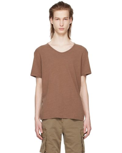 Our Legacy Brown Washed T-shirt - Multicolor
