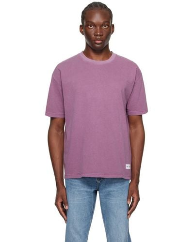 Samsøe & Samsøe T-shirt teint aux pigments mauve - Violet
