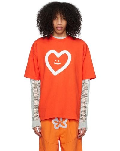 Marshall Columbia Ssense Exclusive Smiley Star T-shirt - Orange