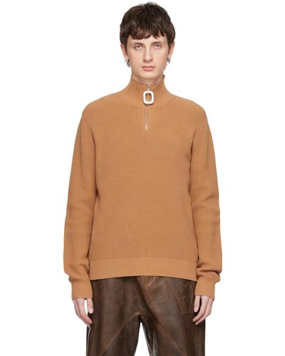 JW Anderson Brown Jwa Puller Sweater - Multicolour