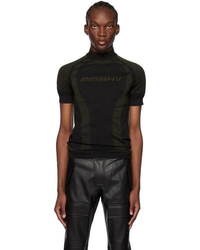 MISBHV Ssense Exclusive Black & Khaki Top