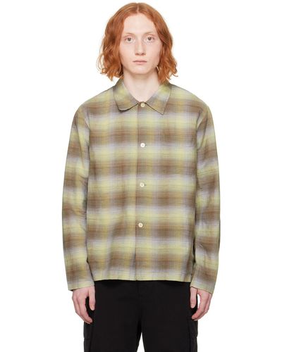 Our Legacy Brown & Green Box Shirt - Multicolor