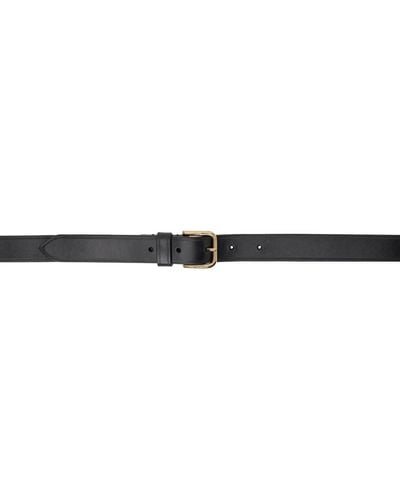 Dries Van Noten Leather Belt - Black