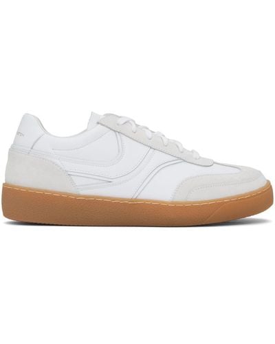 Dries Van Noten Off-white Leather Trainers - Black