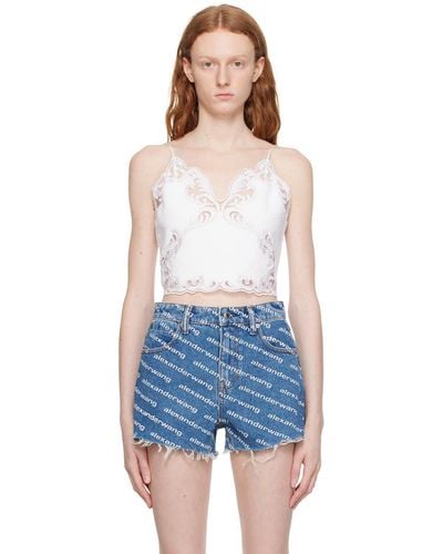 Alexander Wang Cropped Camisole - Blue