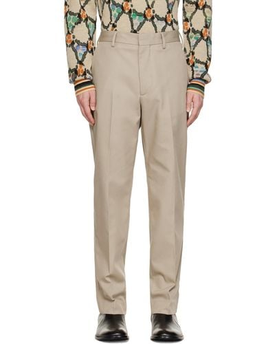 Acne Studios Beige Casual Trousers - Natural