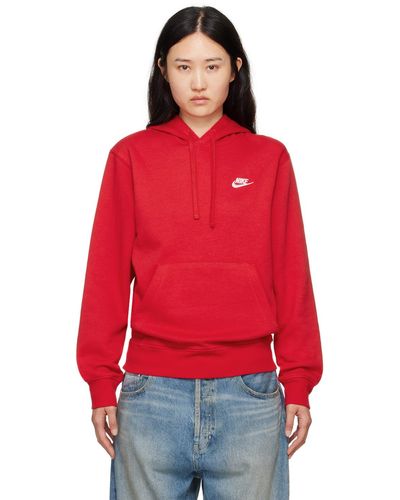 Nike Sportswear Club Hoodie - Red