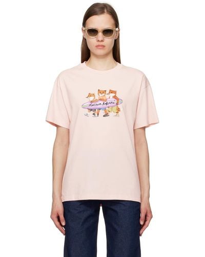 Maison Kitsuné Surfing Foxes T-Shirt - Multicolour