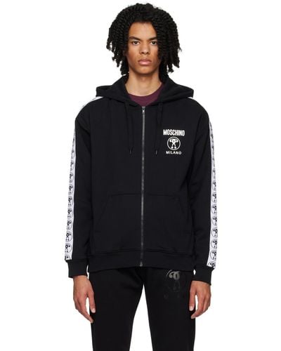 Moschino Double Question Mark Hoodie - Black