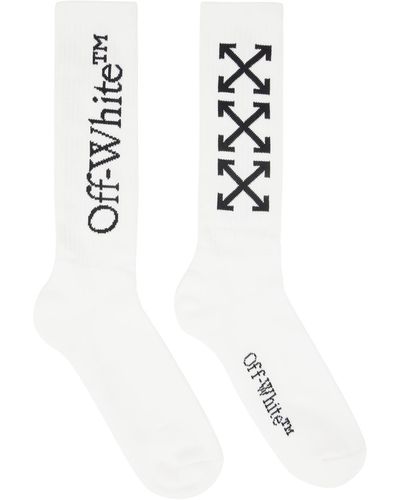 Off-White c/o Virgil Abloh Off- chaussettes blanches à quatre flèches