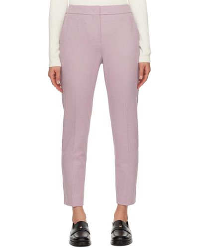 Max Mara Pantalon écourté mauve - Rose