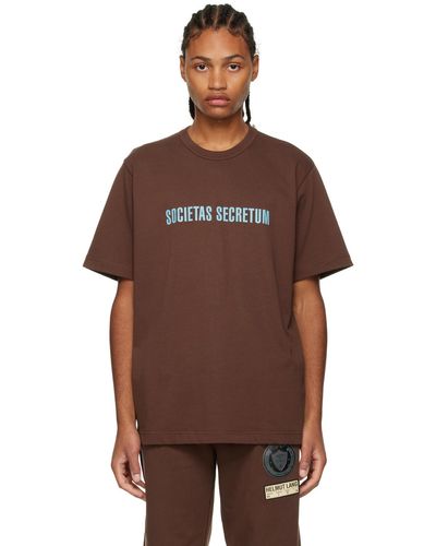 Helmut Lang 'Societas' T-Shirt - Brown