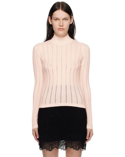 See By Chloé Pink High-neck Blouse - Black