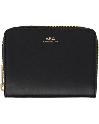 A.P.C. . Black Emmanuelle Wallet
