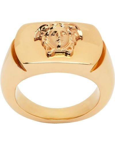 Versace Gold Medusa Ring - Metallic