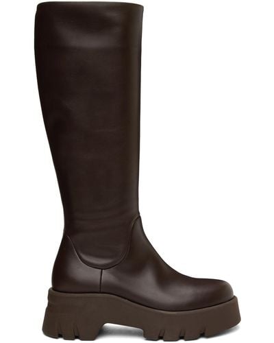 Gianvito Rossi Brown Montey Tall Boots