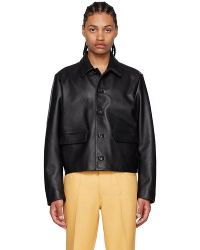Second/Layer Mad Dog Leather Jacket - Black