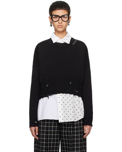 Marni Disheveled セーター - ブラック