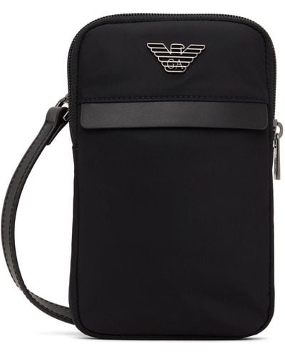 Emporio Armani Tech Messenger Bag - Black