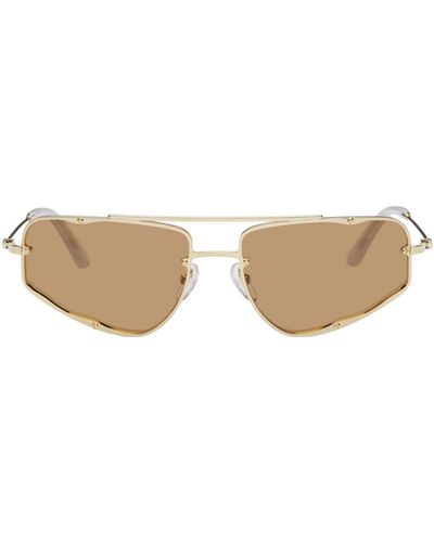 Eckhaus Latta Ssense Exclusive 'the Speed' Sunglasses - Black