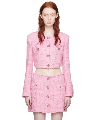 Gcds Pink Cropped Jacket