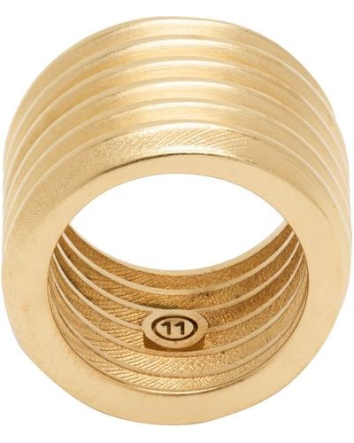 Maison Margiela Gold Bolt & Nut Ring - Metallic