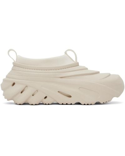 Crocs™ Off-white Echo Storm Sneakers - Black