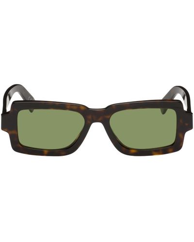 Retrosuperfuture Tortoiseshell Pilastro Sunglasses - Green