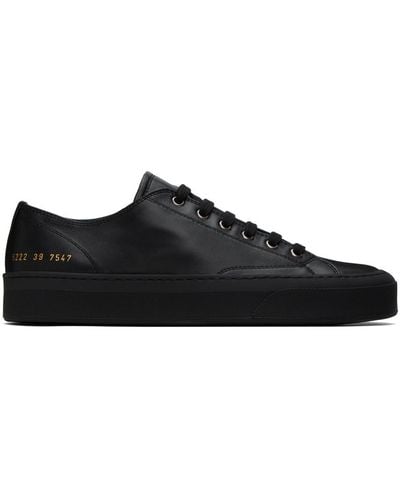 Common Projects Black Tournament Low Trainers