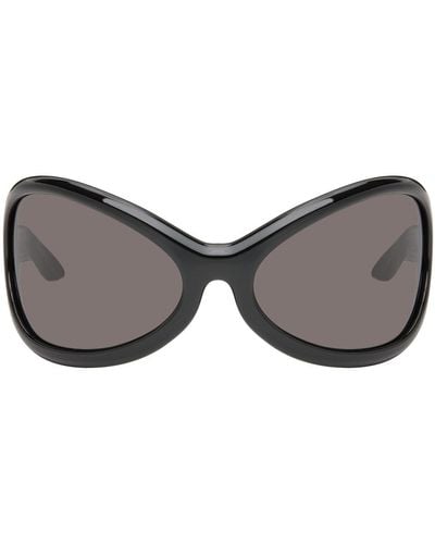 Acne Studios Black Arcturus Sunglasses - Grey