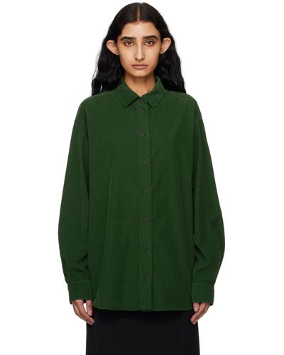 The Row Penna Shirt - Green