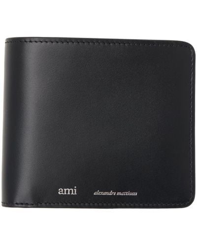 Ami Paris ロゴ 財布 - ブラック