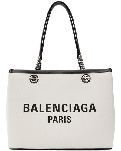 Balenciaga オフホワイト ミディアム Duty Free トートバッグ