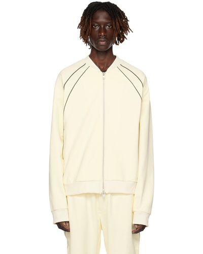 Y-3 Blouson de survêtement superstar blanc cassé - Neutre