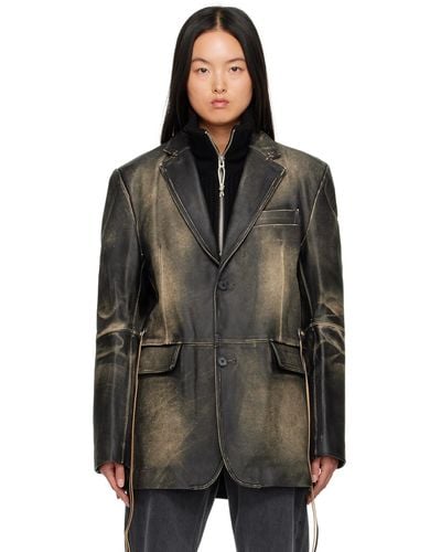 Eytys Black Cameron Leather Jacket