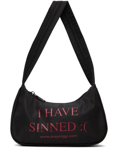 PRAYING 'i Have Sinned' Bag - Black