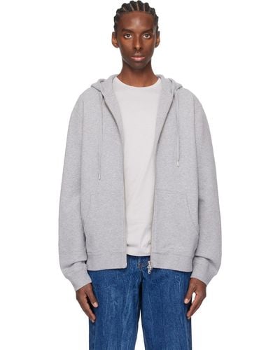 Sunspel Gray Zip Hoodie - Multicolor