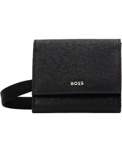 BOSS Shotgun Neck Wallet - Black