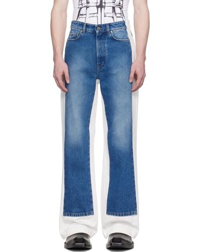 Jean Paul Gaultier Panelled Jeans - Blue