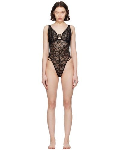 Agent Provocateur Eydie Bodysuit - Black