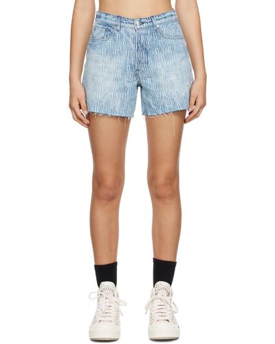 Amiri Blue Five-pocket Denim Shorts
