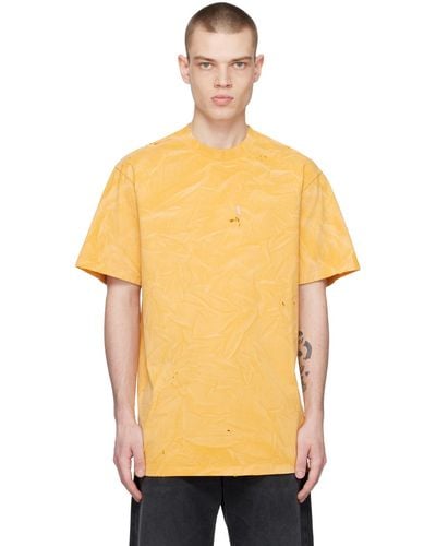 424 Distressed T-shirt - Orange