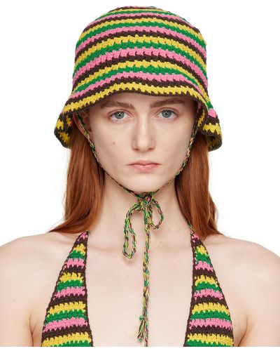FRAME Multicolor Julia Sarr-jamois Edition Bucket Hat - Green