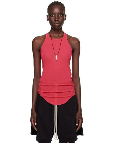 Rick Owens Ssense Exclusive Pink Kembra Pfahler Edition Tank Top - Red