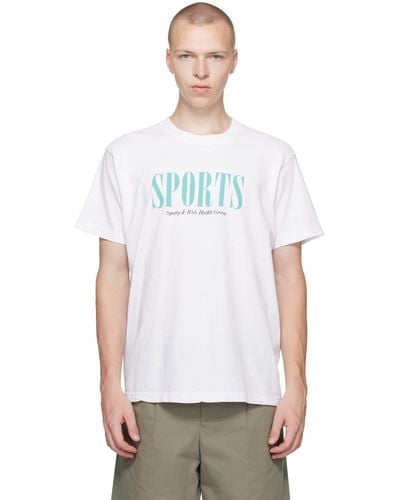 Sporty & Rich White 'sports' T-shirt