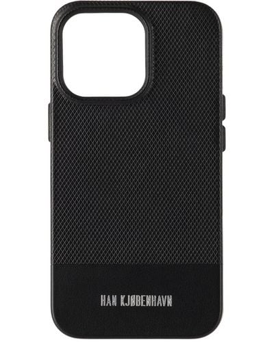 Han Kjobenhavn Leather Iphone 13 Pro Case - Black